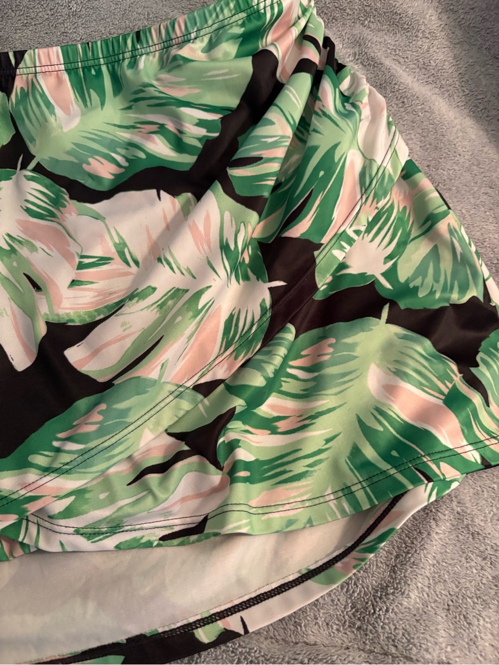 Swim By Cacique Aruba Palm Swim Skirt Lined Size 16 Beachy Pool Plus Size - Picture 6 of 6